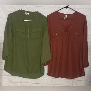 2 woman blouse size S